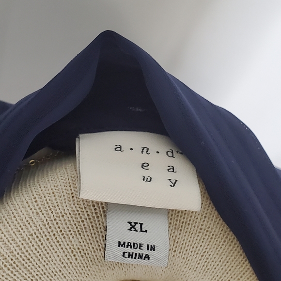 Navy Blue A New Day Silk Tank - XL (NWT) - Picture 7 of 10